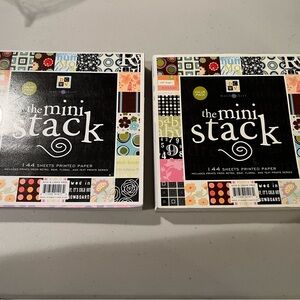 2 books  DCWV The Mini Stack Scrapbook Paper